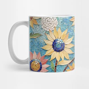 Sunflowers Mosaic Reverie: Van Gogh's Blooming Symphony Mug